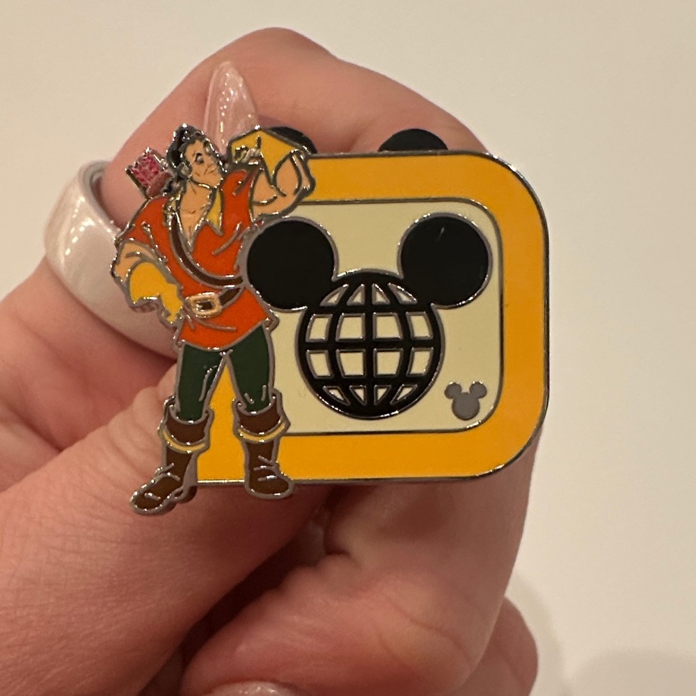 Gaston Walt Disney World D Hidden Mickey 2025 pin